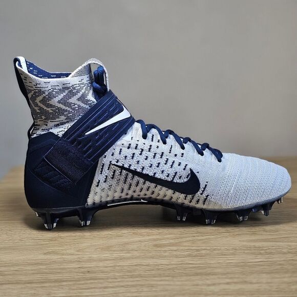 Nike Alpha Menace Elite 2 Flyknit Football Cleats Men's 12.5 White BV2077-101 LE - Picture 6 of 12